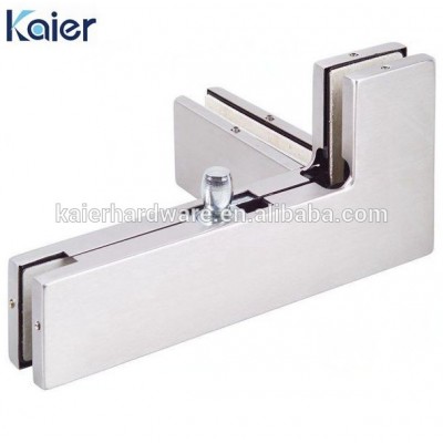 Special triple shape three ways glass door connector