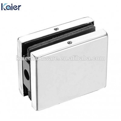 Small size stainless steel glass door holding patch fitting clamp